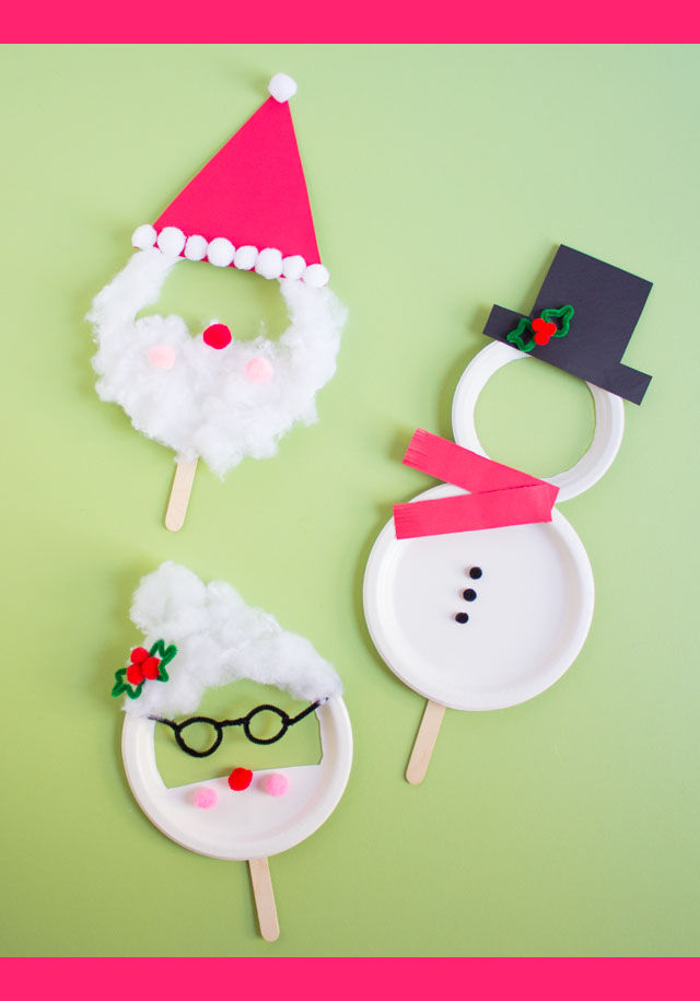 Kids Week: Paper Plate Christmas Masks - Design Improvised