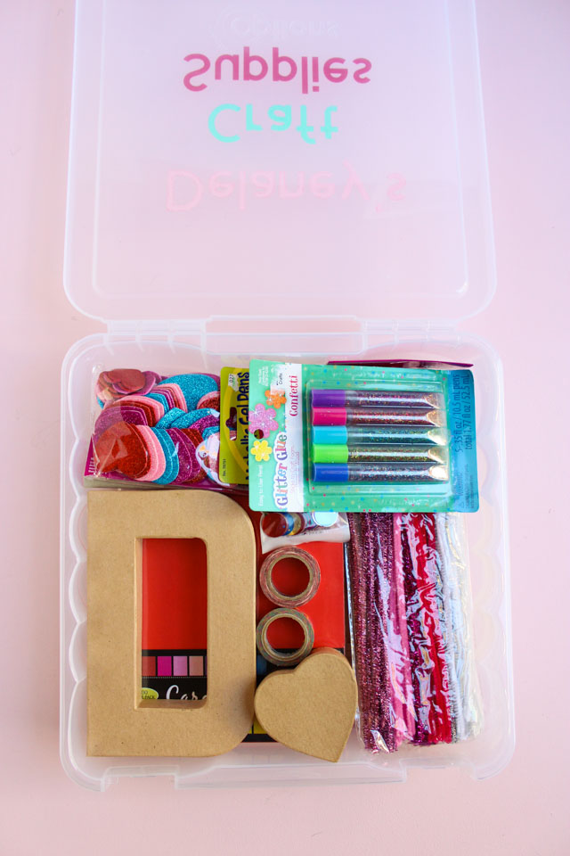 DIY Gift Idea: Personalized Craft Supply Box - Design Improvised