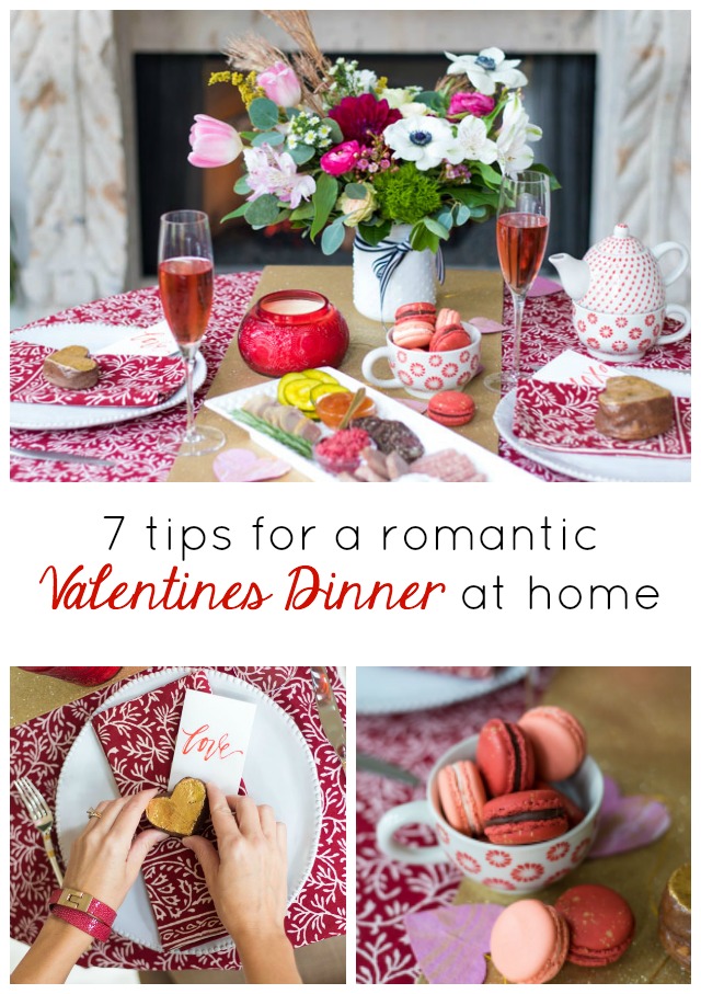 How to create a romantic Valentine's Day tablescape #valentinetable #valentinestable #valentinesdaydecor #romanticdinnerideas #valentinetableideas