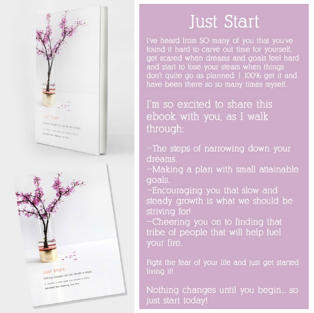 Just Start e-book from Amy Weir of Delineate Your Dwelling