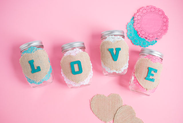 Romantic Mason Jars for Someone You Love for Valentine's Day - Crafts a la  mode