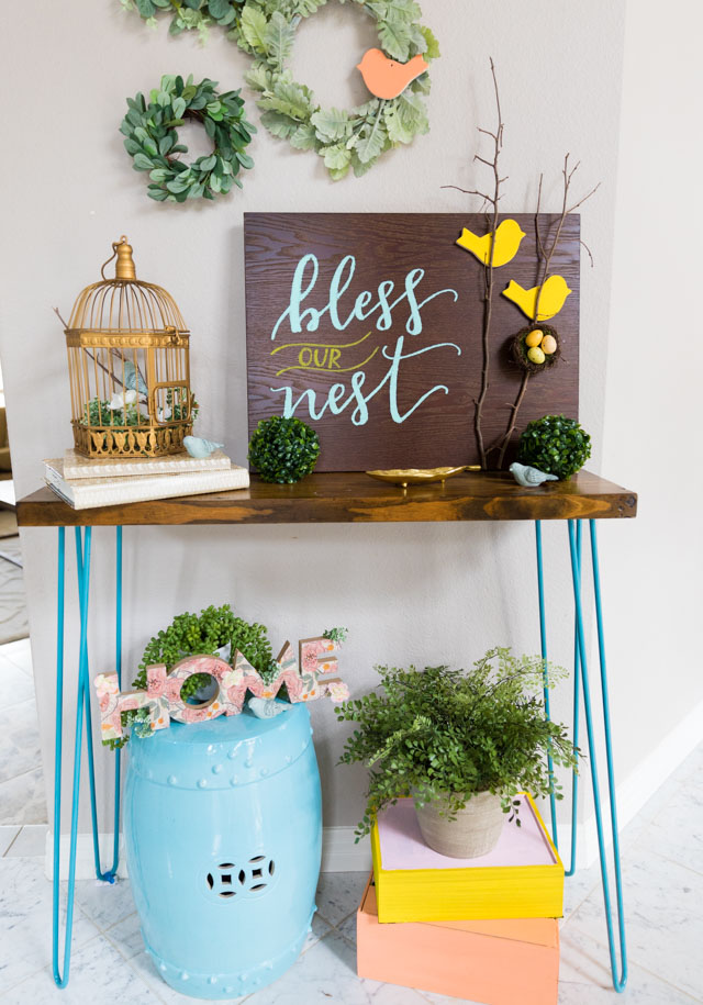 DIY Craft Room Wall Art Idea - Design Improvised