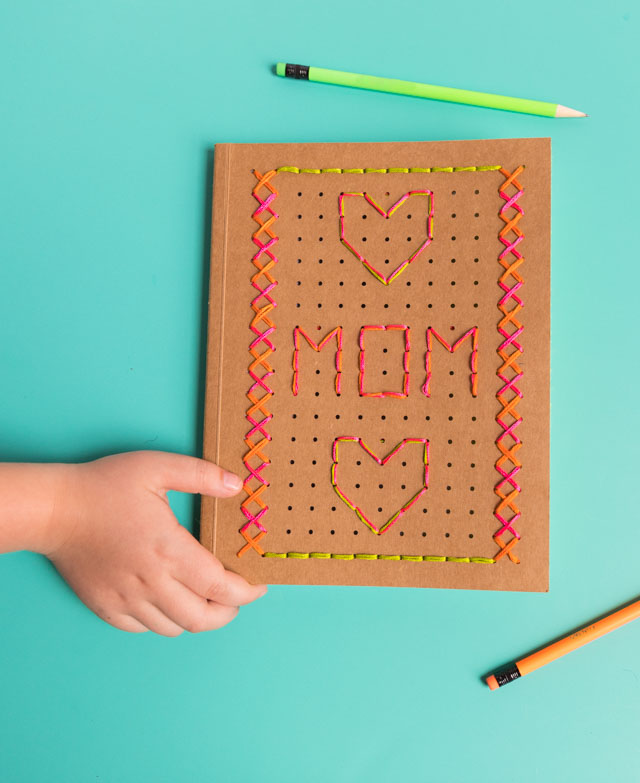  Kid Made Modern Embroidered Notebook Craft Kit - Kids