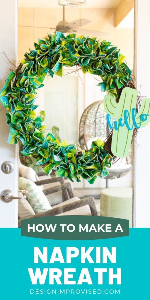 DIY Summer Napkin Wreath Tutorial