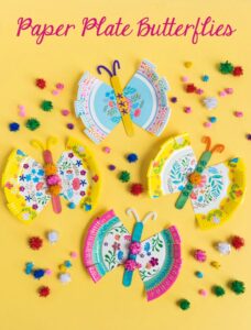 Paper Plate Butterfly Kids Craft - Design Improvised