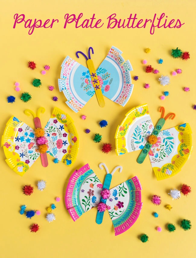 How to Make a Paper Plate Butterfly Craft