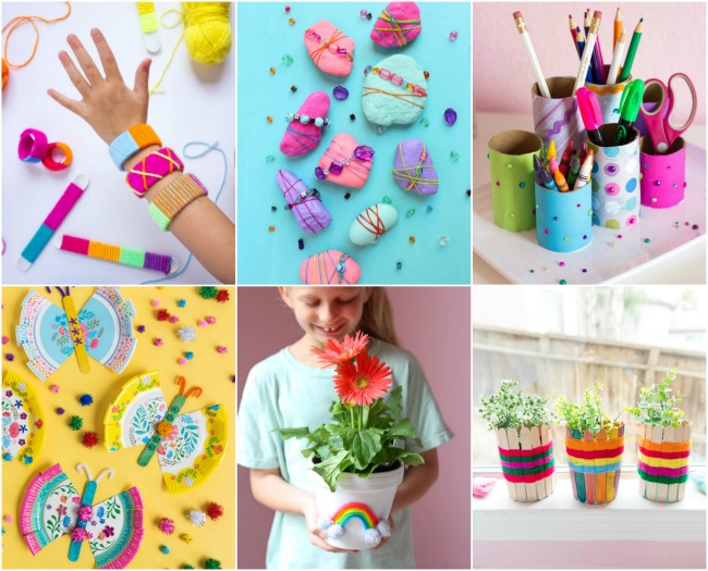 Adorably Easy Mother's Day Crafts for Kids to Make  A Visual Merriment:  Kids Crafts, Adult DIYs, Parties, Planning + Home Decor