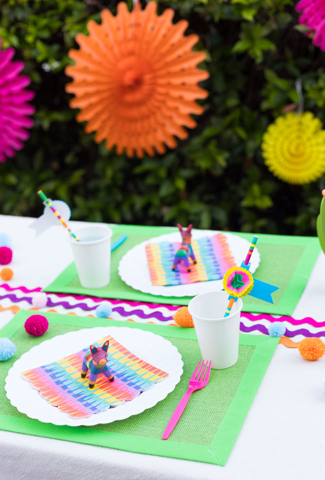 Fiesta party table decorations