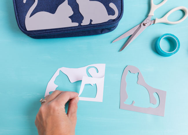 DIY School Supplies with Martha Stewart Stencils - Design Improvised