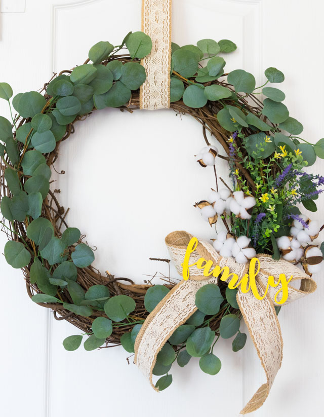 DIY Eucalyptus Wreath