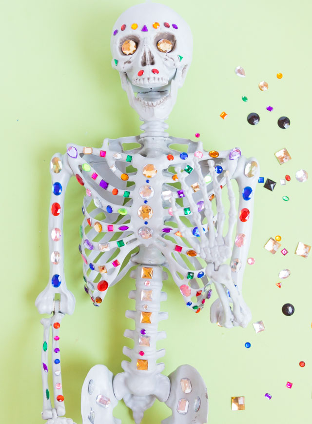 Bejeweled Halloween skeleton