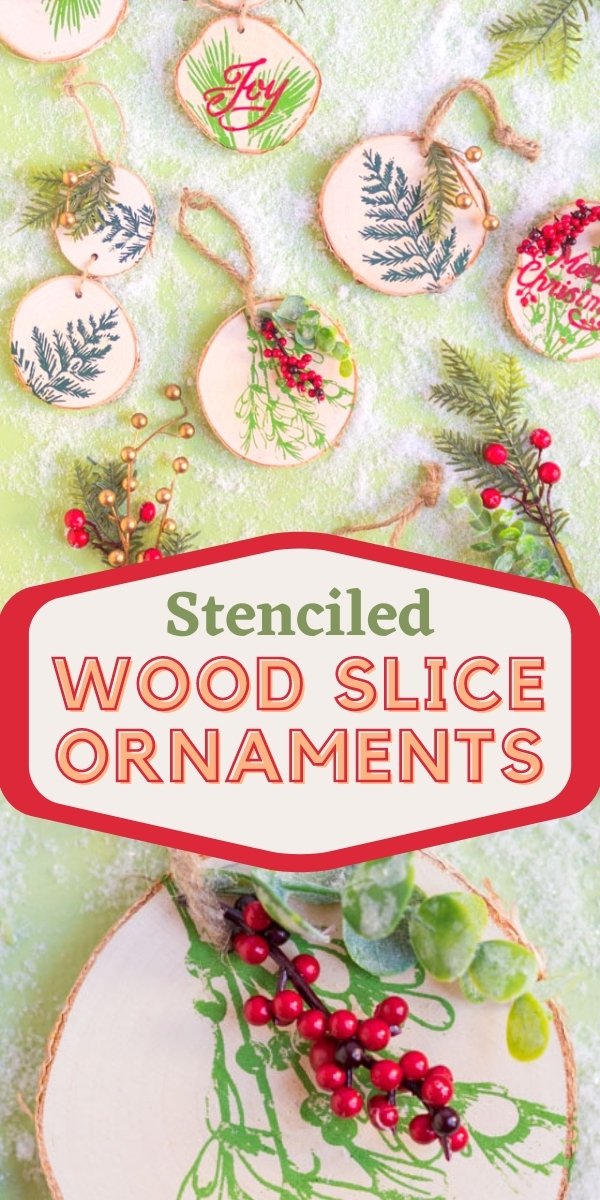 How to Make Easy DIY Wood Slice Ornaments