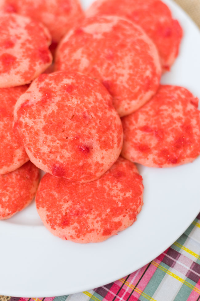 Cherry Icebox Cookies inspired by Collin Street Bakery