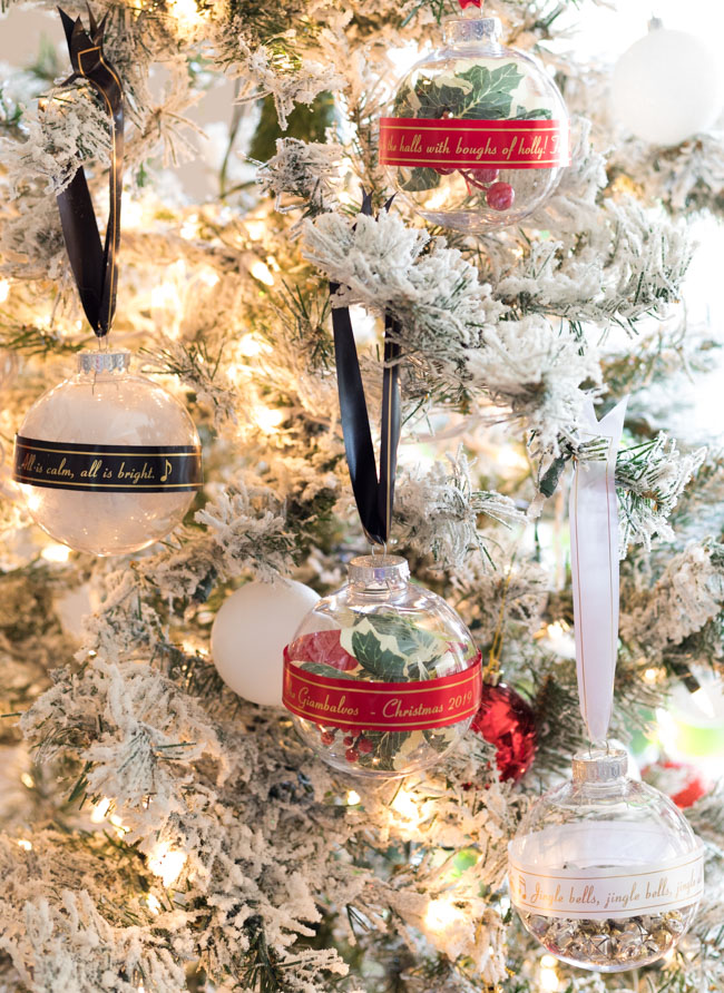 DIY Ribbon Tree Ornaments with Brother Label Maker