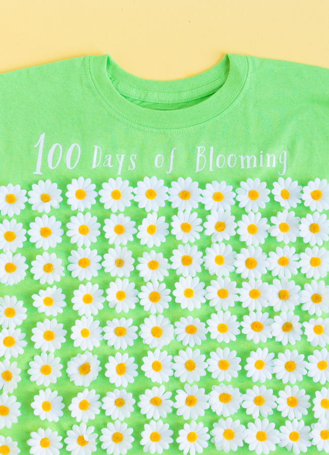 100 days of blooming shirt for 100th day of school