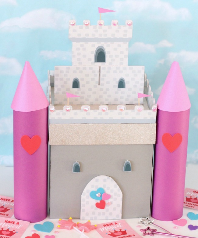 Castle Valentine Card Box Idea for Girls