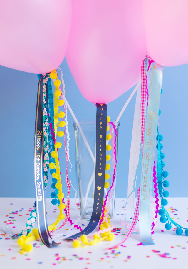 DIY Ribbon Balloons with P-Touch Embellish Elite