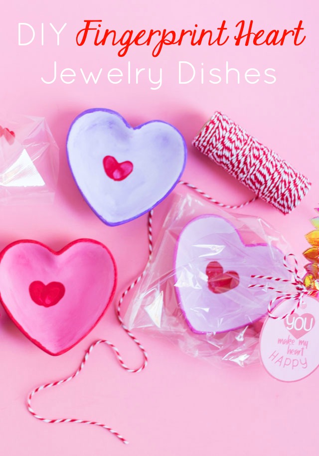 DIY Fingerprint Hearts Valentine Craft for Kids