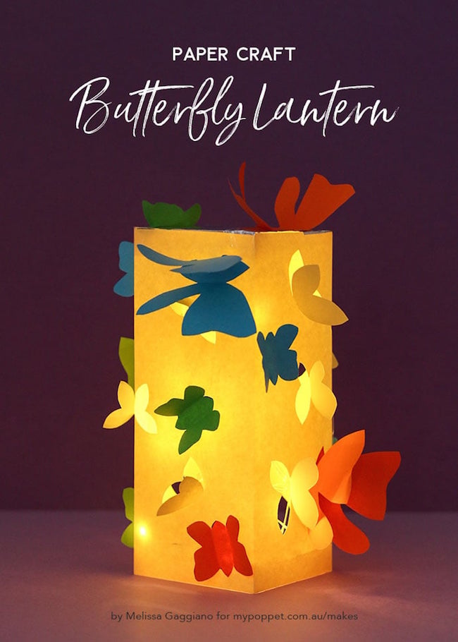 DIY Paper Butterfly Lantern