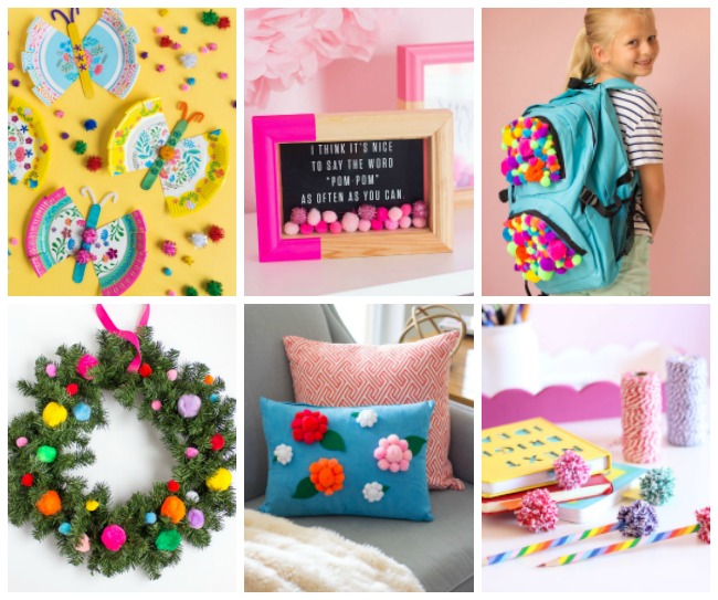 DIY Pom Pom Craft Ideas at Design Improvised