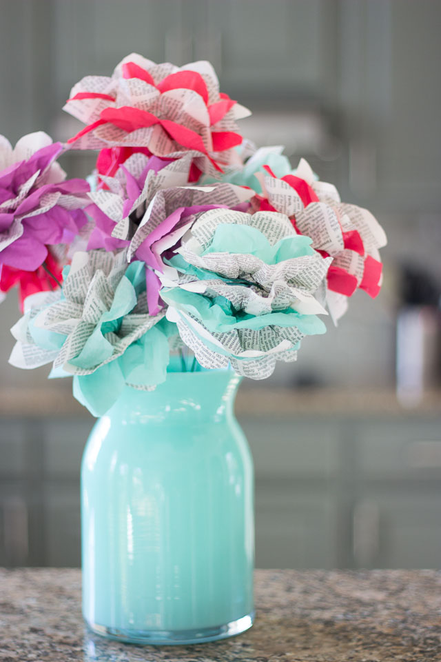 DIY Encyclopedia Paper Flowers