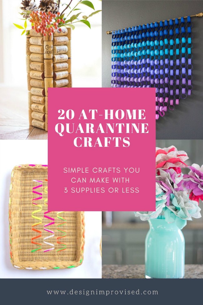 20 Easy Crafts to Make with Three Supplies or Less