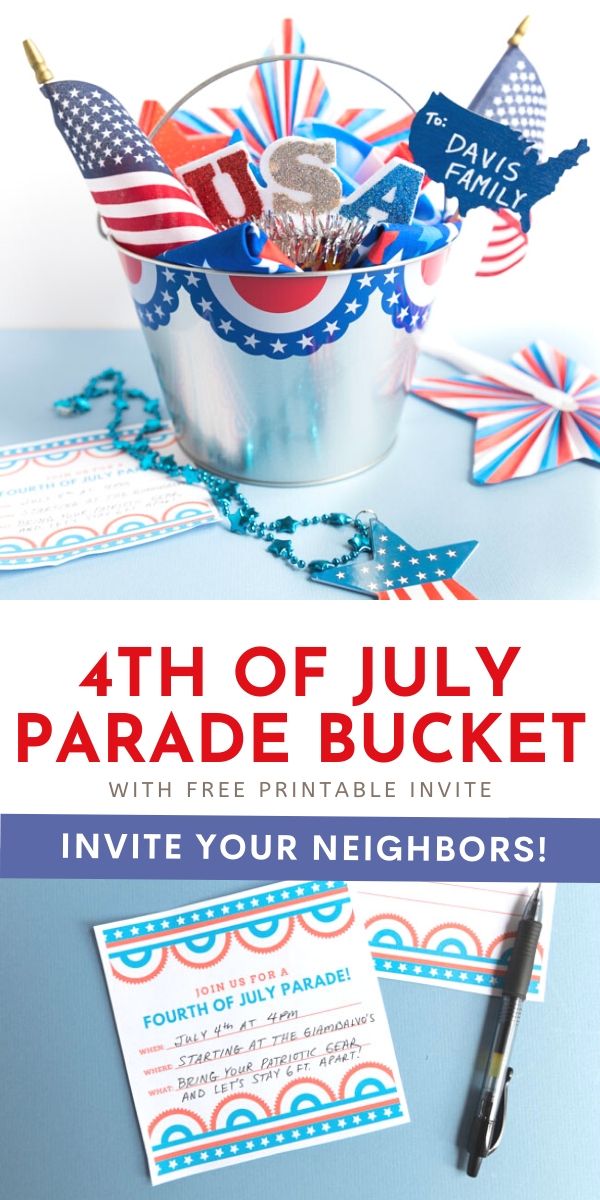 4th of July Parade Surprise Bucket Design Improvised