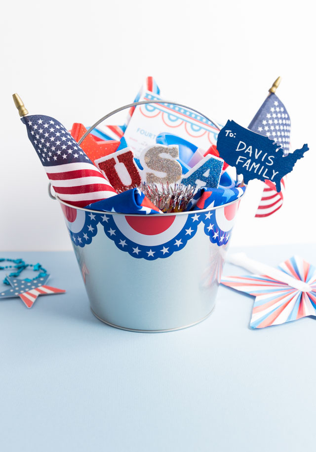 4th of July Surprise Bucket for Neighborhood Parade