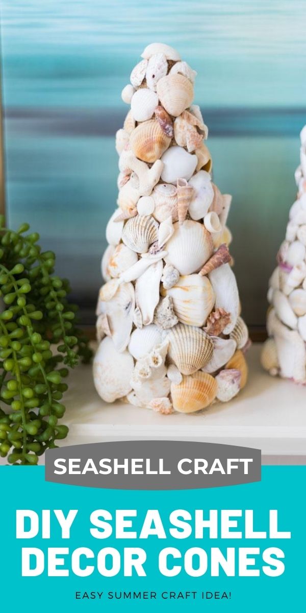 DIY Seashell Decor Cones