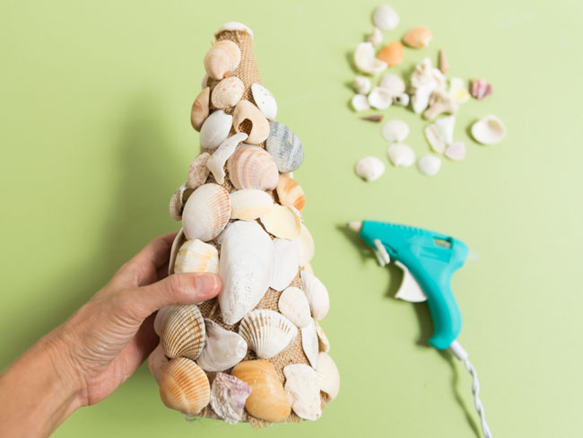 Seashell decor craft idea