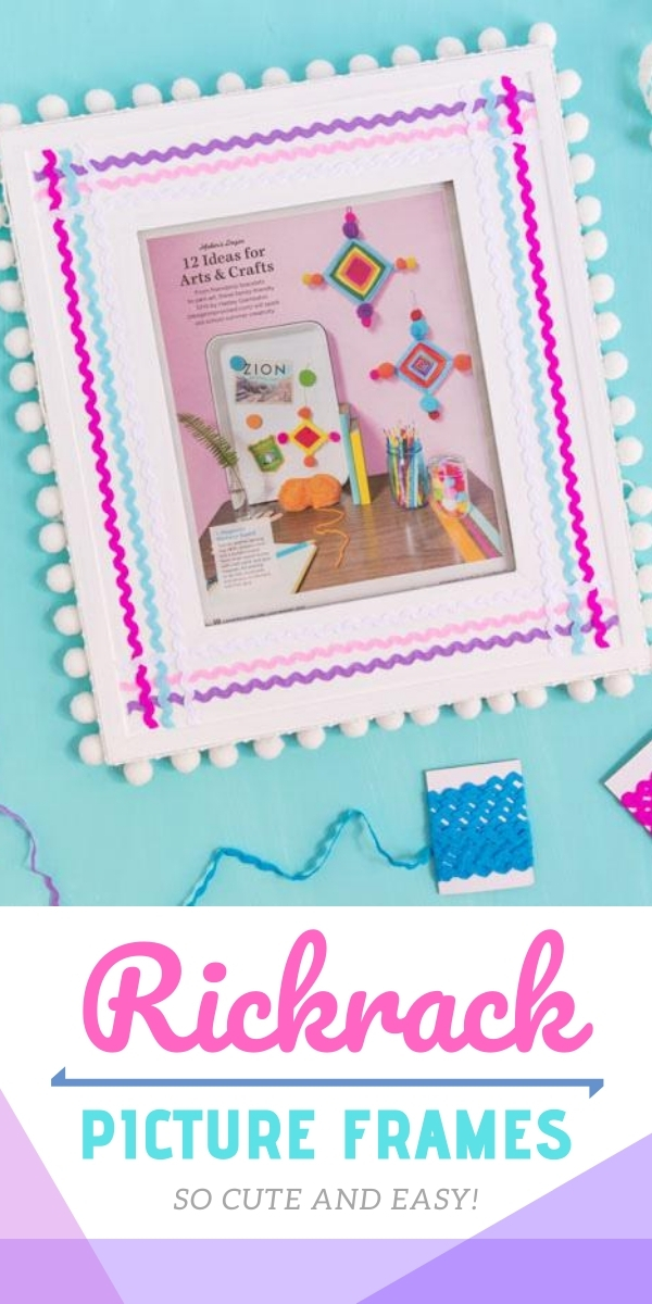 DIY Rickrack Picture Frames Craft