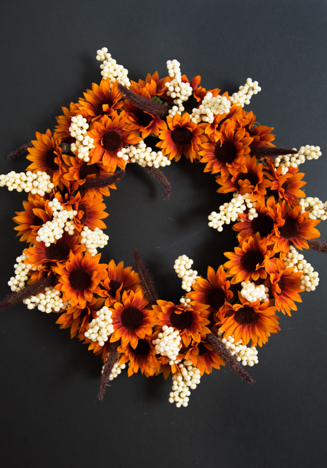 Dollar Tree Fall Wreath for Under $20