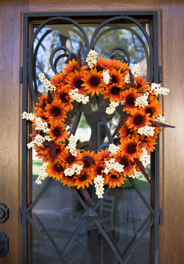 Halloween Wreath for Front Door, Succulent Fall Wreaths, Wreath Frame,  Wreath Base, Fake Flower Wreath, Artificial Wreath 