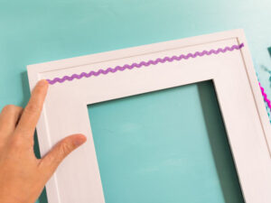 Rick Rack Border Frame The Cutest Rickrack Picture Frames! - Design Improvised