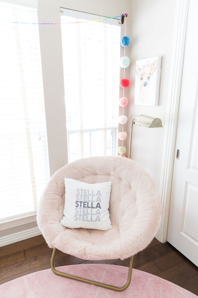 Pottery Barn Tee Pink Hang a Round Chair