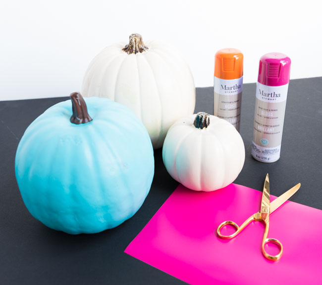 Supplies for Cricut pumpkins