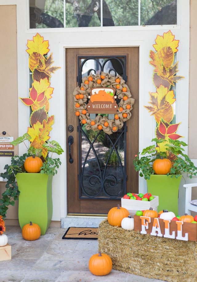 Pumpkin Harvest Fall Porch Decor