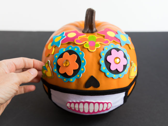 Day of the Dead face mask pumpkin Halloween 2020