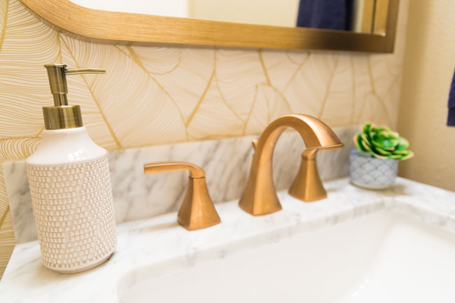 Moen Voss Bathroom Faucet in Brushed Gold