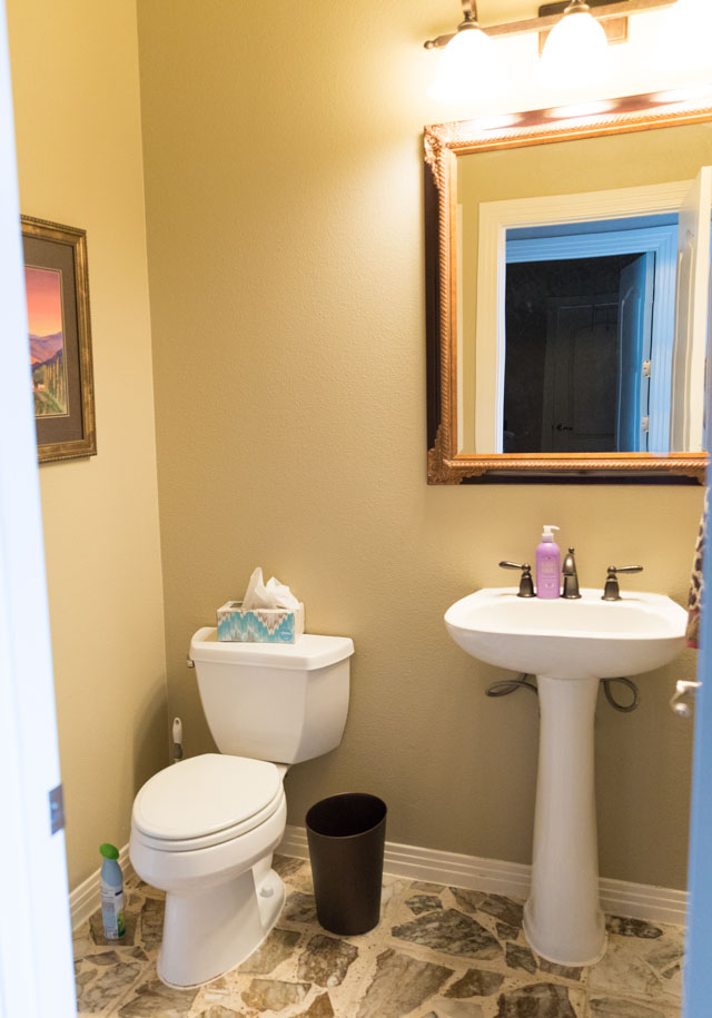 Powder Room Remodel Before Photo