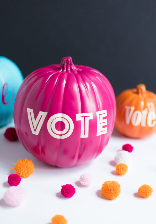 Spread the word with VOTE pumpkins!