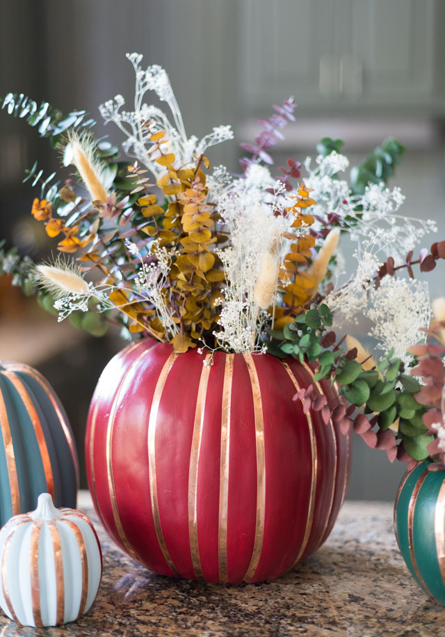 How To Make A Flower Vase Out Of A Pumpkin