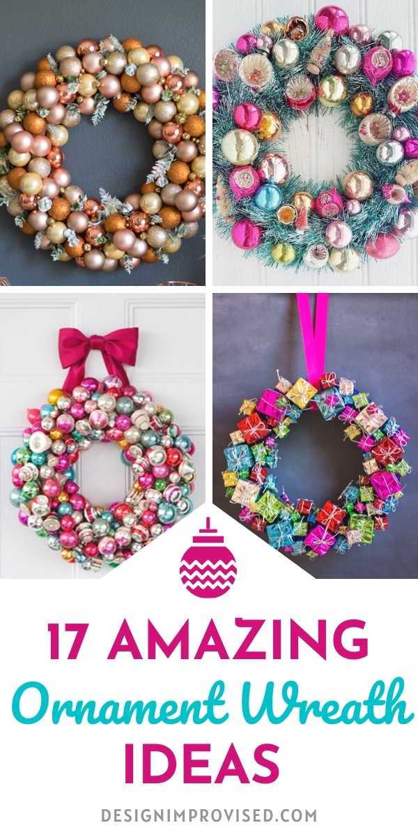 DIY Christmas Ornament Wreath Ideas