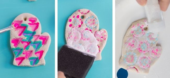 How to make glitter salt dough ornaments