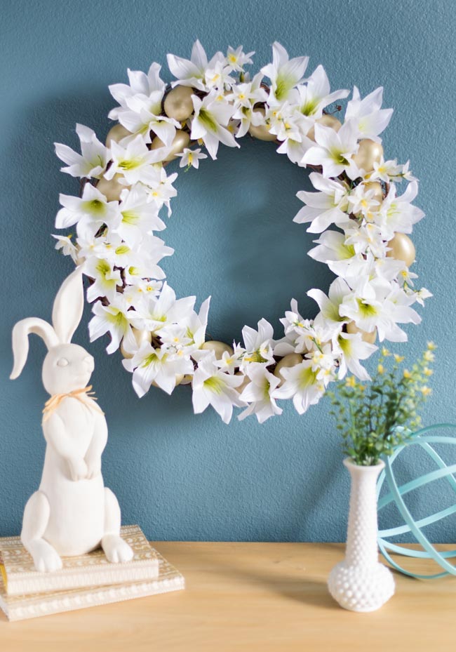 Dollar Tree Easter Wreath – So Pretty!