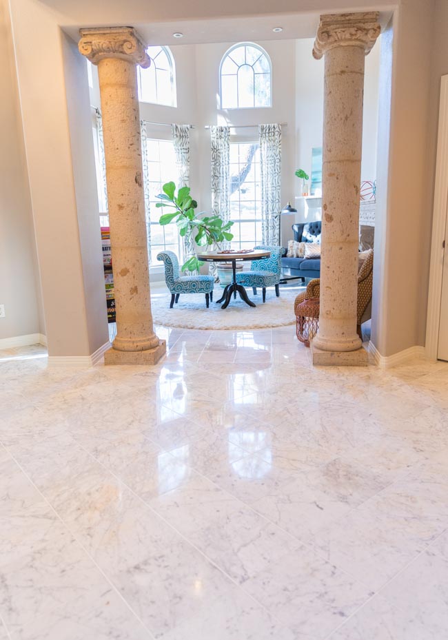 How We Refinished Our Tile Floors with Marblelife