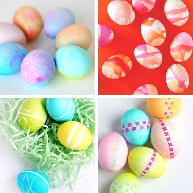 Cool Easter egg dying ideas