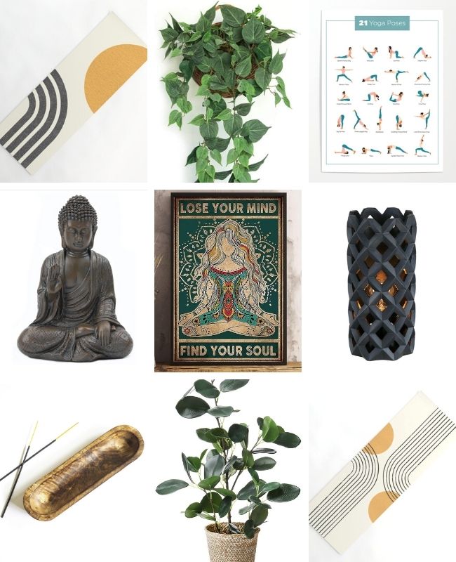 Yoga room decor ideas