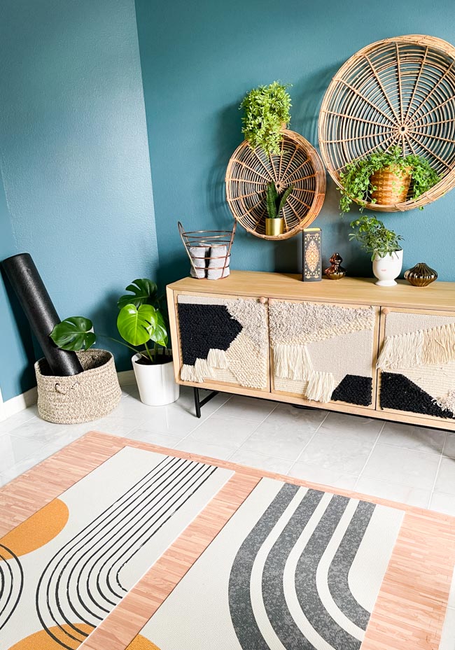 Boho Beautiful - We created a tiny mini home yoga studio