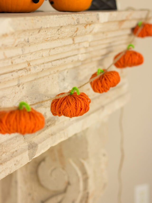 Make The CUTEST Yarn Pumpkins!
